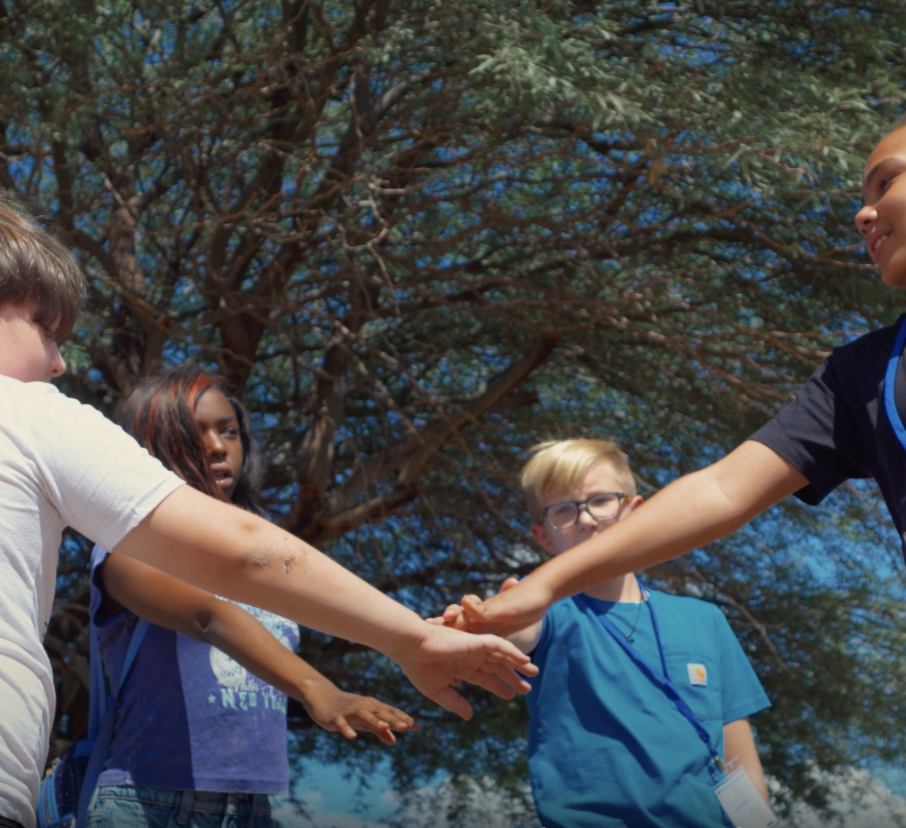 Student working on a project